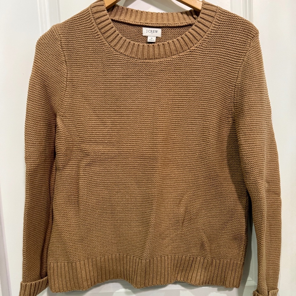 J Crew tan sweater in Size small